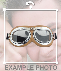 Aufkleber von einem Paar Pilotenbrille