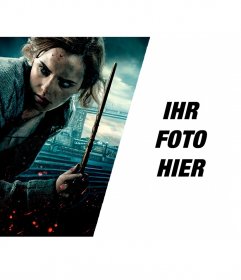 Fotomontage mit Hermine von Harry-Potter-Filme 
