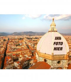 Postkarte, um Ihr Foto auf der italienischen Dome setzen