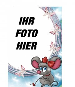 Fotorahmen, liebe Ratte, um ein Bild Hintergrund online zu stellen