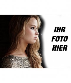 Fotomontage mit Jennifer Lawrence wirklich suchen Profil. Laden Sie Ihr Foto