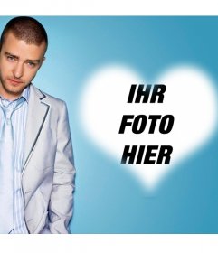 Foto Effekt für Fans von Justin Timberlake und fügen Sie Ihr Foto