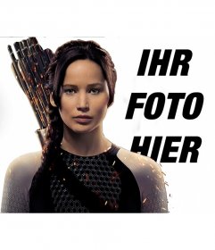 Fotomontage mit Katniss in Hunger Games