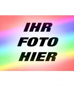 Filter Fotos leuchtet rot, blau und gelb lila