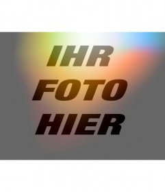 Fotos filtern und Farben orange Licht blinkt rot und blau