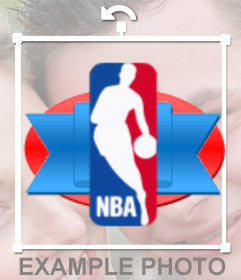 NBA-Team Schilde, um Ihr Foto aufzusetzen