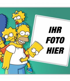 Laden Sie Ihr Foto zusammen mit all den Simpson-Familie und kostenlos