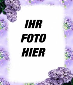Violet Blumen Ihre Fotos mit diesem Online-Effekt