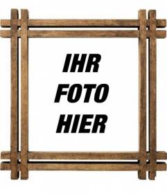 Photo Frame mit Holz Kanten, um Ihr Foto anzupassen