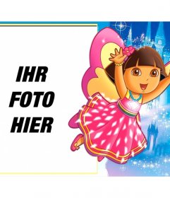Kinder-Rahmen um Ihr Bild mit Dora the Explorer setzen