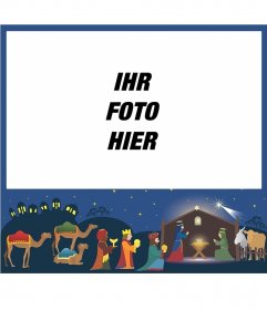 Fotorahmen mit einem Bild der Anbetung 