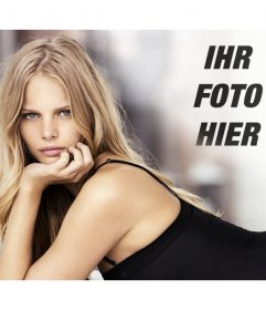 Fotomontage mit Marloes Horst zu deinem Bild neben sie setzen