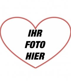 Fotorahmen Und Fotomontagen Mit Herzen Photoeffekte