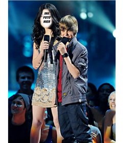 Fotomontage für Miranda Cosgrove Online mit Justin Bieber