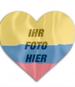 Montage für Ihr Profilbild der sozialen Netzwerke, in denen Sie die Flagge von