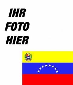 Fotomontage, die Flagge von Venezuela in Ihr Foto setzen