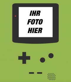 Hintergrund Game Boy für Ihre Fotos auf einem Laptop-Bildschirm. Erstellen Sie diese besondere
