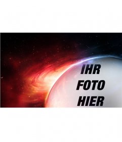 Fotomontage Planeten Mars
