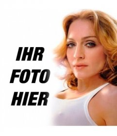 Sie wollen ein Bild von dir neben Madonna gesagt, jetzt können Sie mit dieser Fotomontage
