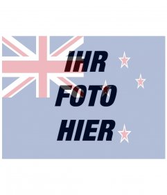 Profil-Foto Schöpfer, die Flagge von Neuseeland zusammen mit Ihrem Foto setzen