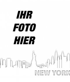 Foto-Effekt die Skyline von New York in Ihren Fotos hinzufügen