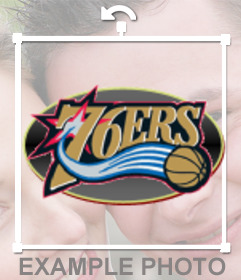 Aufkleber mit der Philadelphia 76ers Team Logo