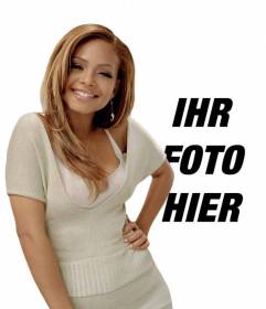 Erstellen Sie eine Fotomontage mit R & B-Sängerin Christina Milian und erscheint an seiner Seite in einem Foto
