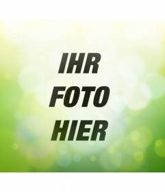 Grün Photo Filter mit runden hellen Lichtern, um online und kostenlos
