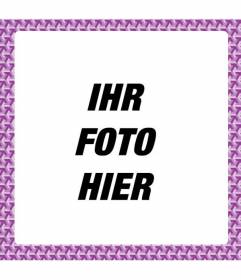 Quadratisch Fotorahmen mit geometrischen violett und lila Zeichnungen zu dekorieren