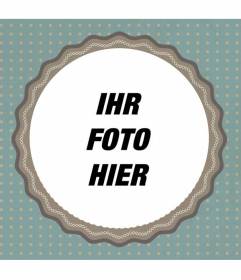 Quadratisches Bild Rahmen, wo Sie ein Bild platzieren können und geben ihm einen