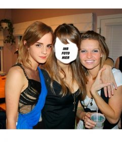 Erstelle eine Fotomontage mit Emma Watson