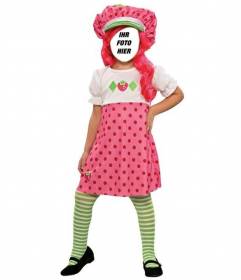 Jetzt können Sie die Puppe * ErdbeereShortcake * sein mit ihrem Kleid und rosa Haaren