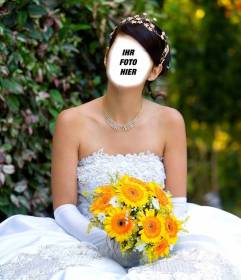 Fotomontage mit einer Freundin mit dem Gesicht zu gestalten, wie Sie Ihre Hochzeit
