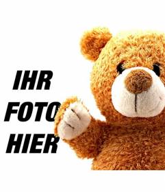 Fotomontage für Kinder mit einem Teddybären zu Ihren Fotos hinzufügen