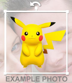 Pikachu auf Ihre Fotos mit diesem Fotoeffekt bearbeitbaren und kostenlos