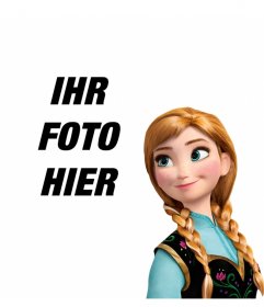 Prinzessin Anna von Gefrorenes in Ihren Fotos mit diesem kostenlosen Effekt