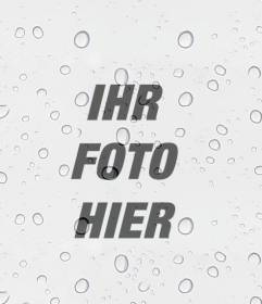 Effect für Fotos von Regentropfen