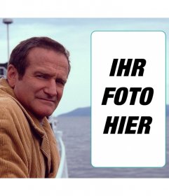 Erscheint in dieser Collage mit Robin Williams im Meer