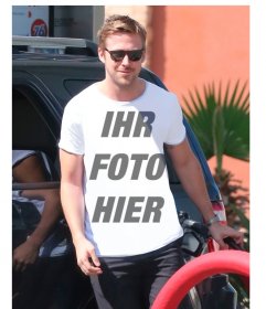 Setzen Sie Ihr Bild auf dem T-Shirt von Ryan Gosling