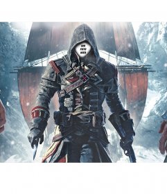 Fotomontage von Assassins Creed Ihr Gesicht auf den Charakter