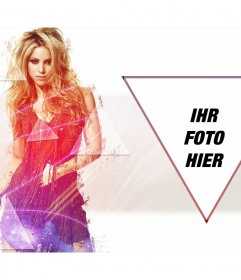 Fotomontage, um Ihr Bild neben Shakira setzen