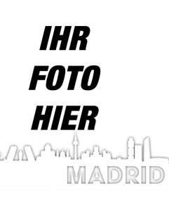 Silhouette der Stadt Madrid Ihr Foto kostenlos