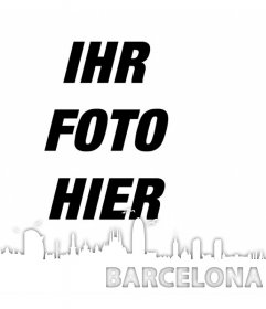 Dekorieren Sie Ihre Fotos mit der Skyline der Stadt Barcelona mit diesem Effekt