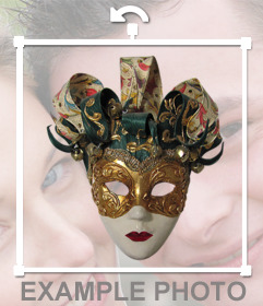 Aufkleber eines ursprünglichen Karneval Maske für Ihre Fotos 