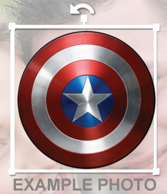 Captain Americas Schild, die Sie auf Ihre Fotos kostenlos