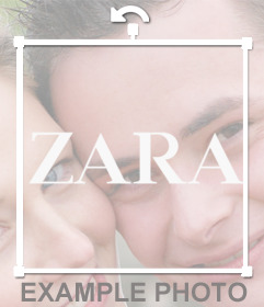 Logo-Aufkleber des Bekleidungsmarke ZARA für Ihre Fotos