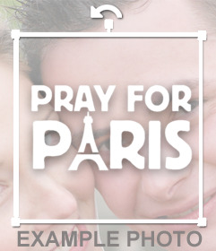 Solidarisieren mit Paris mit diesem Aufkleber von Betet für Paris