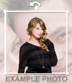 Setzen Sie Taylor Swift auf Ihre Fotos mit diesem kostenlosen Aufkleber mit dem Sänger Taylor Swift überall auf Ihre Fotos mit diesem Online-Effekt