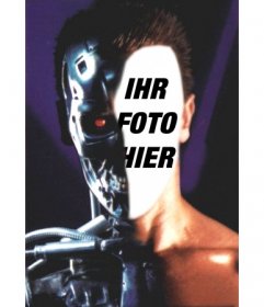 Fotomontage zu setzen Ihr Gesicht in Terminator