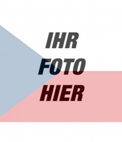 Fotomontage, ein Gesicht oder ein Bild über die Transparenz mit der Flagge der Tschechischen Republik malen, nur das Bild hochladen, bearbeiten Sie sie online und sparen Sie an oder senden Sie an Ihre Freunde per E-Mail